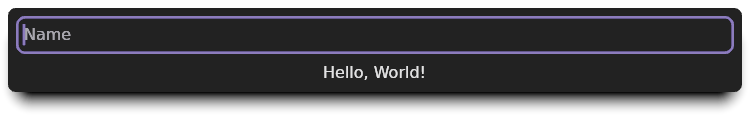 Hello, World User Guide Example